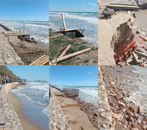 erosió platja de Calafell a l'estany